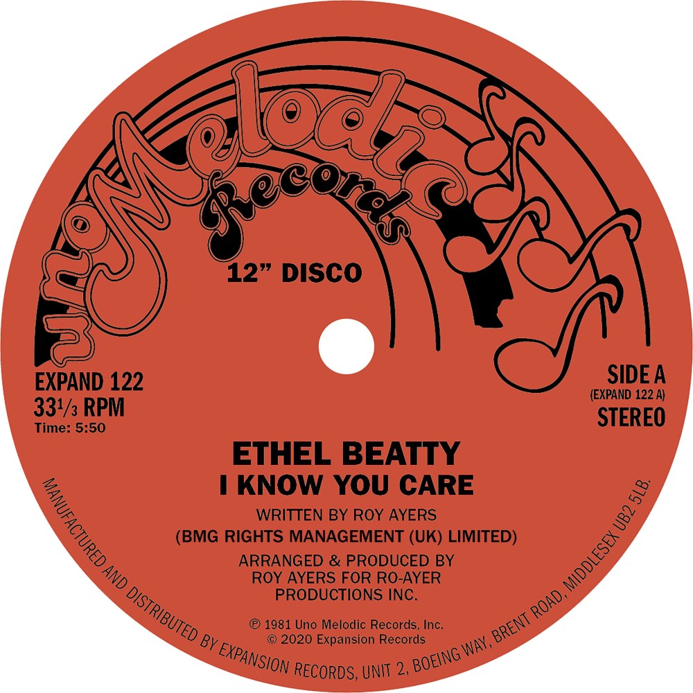[EXPAND 122] Ethel Beatty, I Know You Care / It’s Your Love