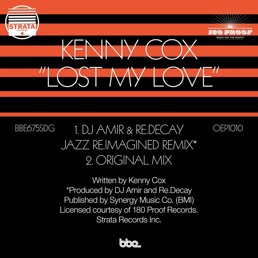Kenny Cox, Lost My Love (DJ Amir & Re.Decay Jazz Re.Imagined Remix)