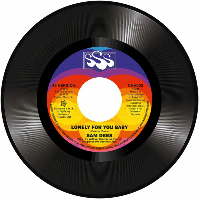 Sam Dees, Lonely For You Baby b/w Lonely For You Baby (Alt Version)