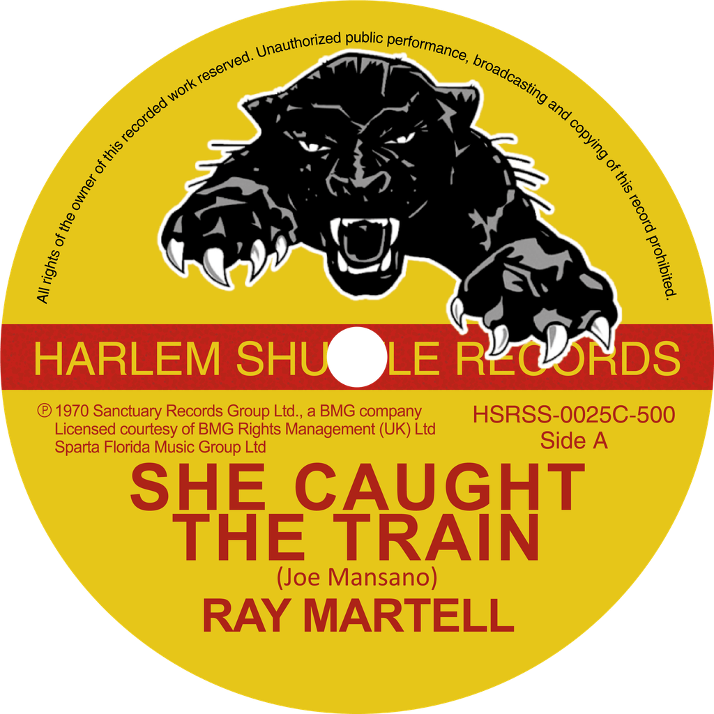 Ray Martell, She Caught The Train b/w Cora