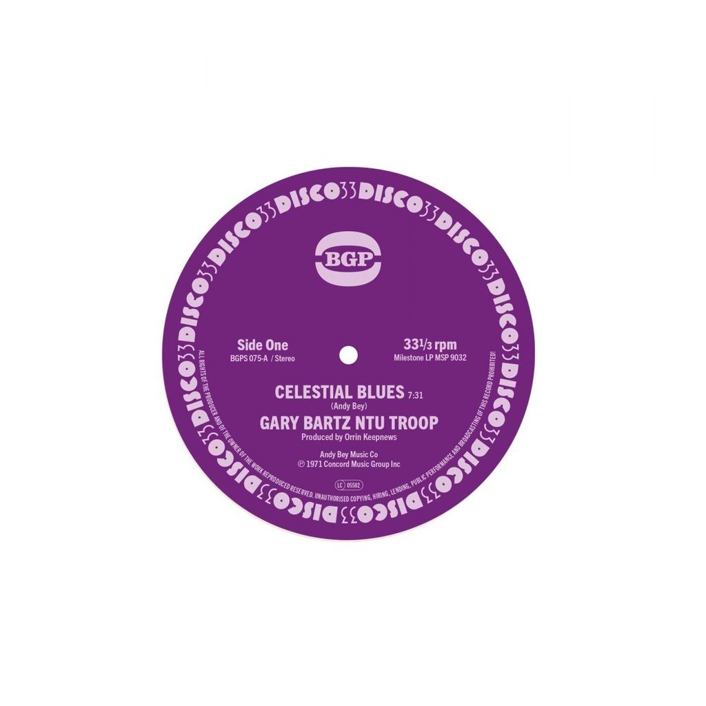 [BGPS 075] Gary Bartz, Celestial Blues / Gentle Smiles