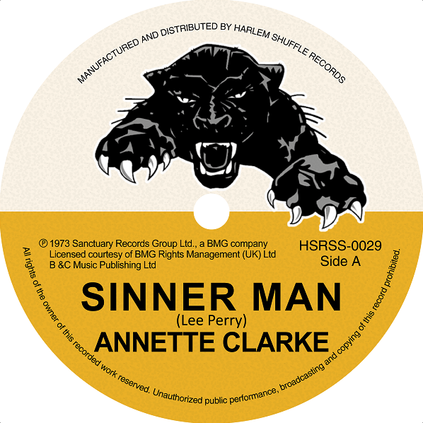 [HSRSS0029-7] Annette Clarke, Sinner Man / Lee Perry, Sinner Man Dub