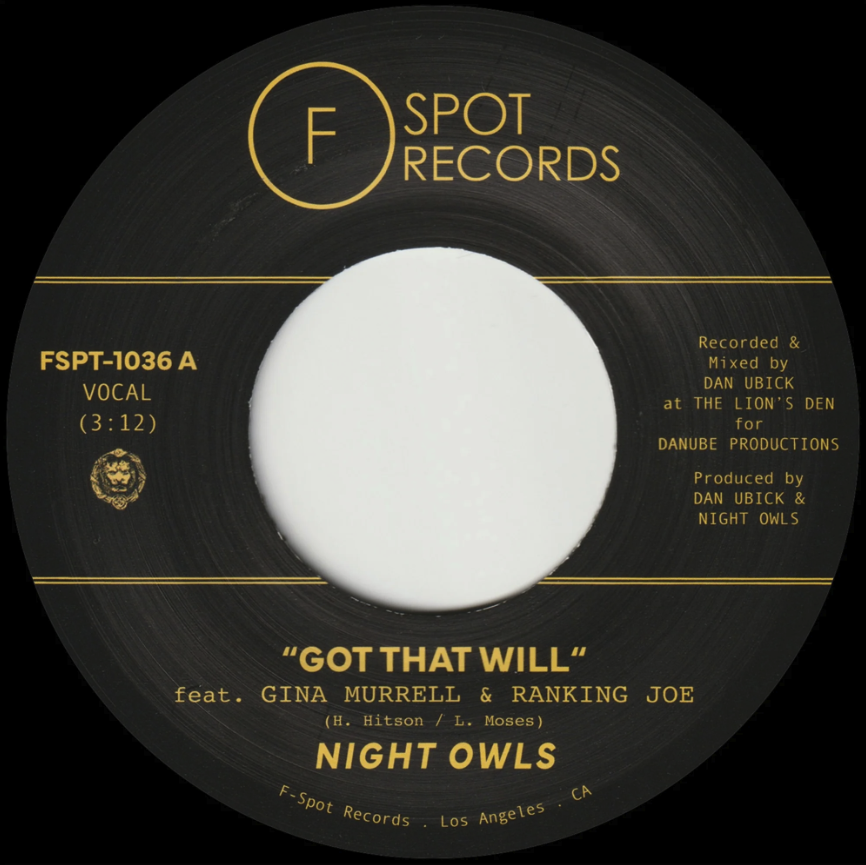[FSPT1036] Night Owls, Got That Will (feat. Gina Murrell & Ranking Joe) b/w Got That Dub (feat. Ranking Joe & Gina Murrell)