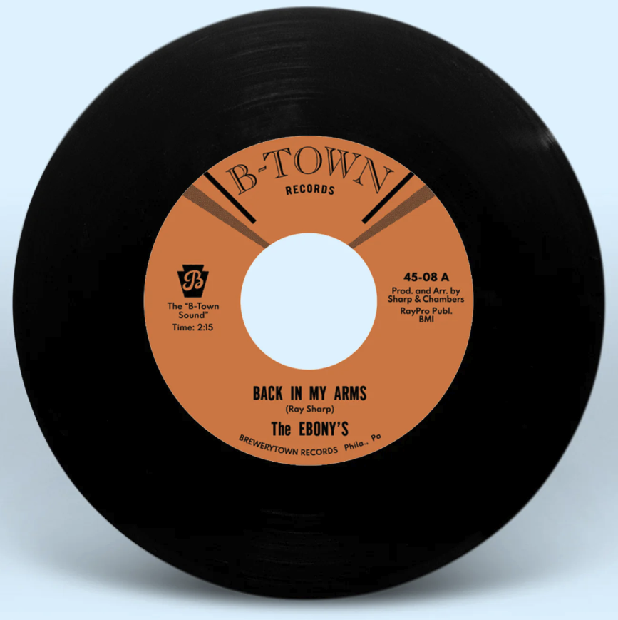 [BT4508] The Ebonys, Back In My Arms b/w I Can't Help But Love You