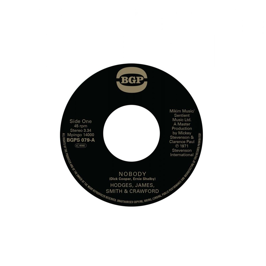 [BGPS 079] Hodges, James, Smith & Crawford, Nobody / It Cracks Me Up