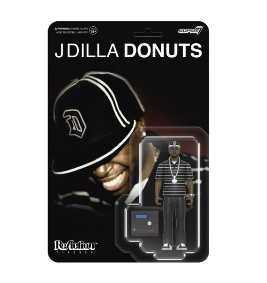 [TEGS7-RE-JDILLA-AC] J Dilla (Donuts Smile Album Cover) - ReAction Figure 