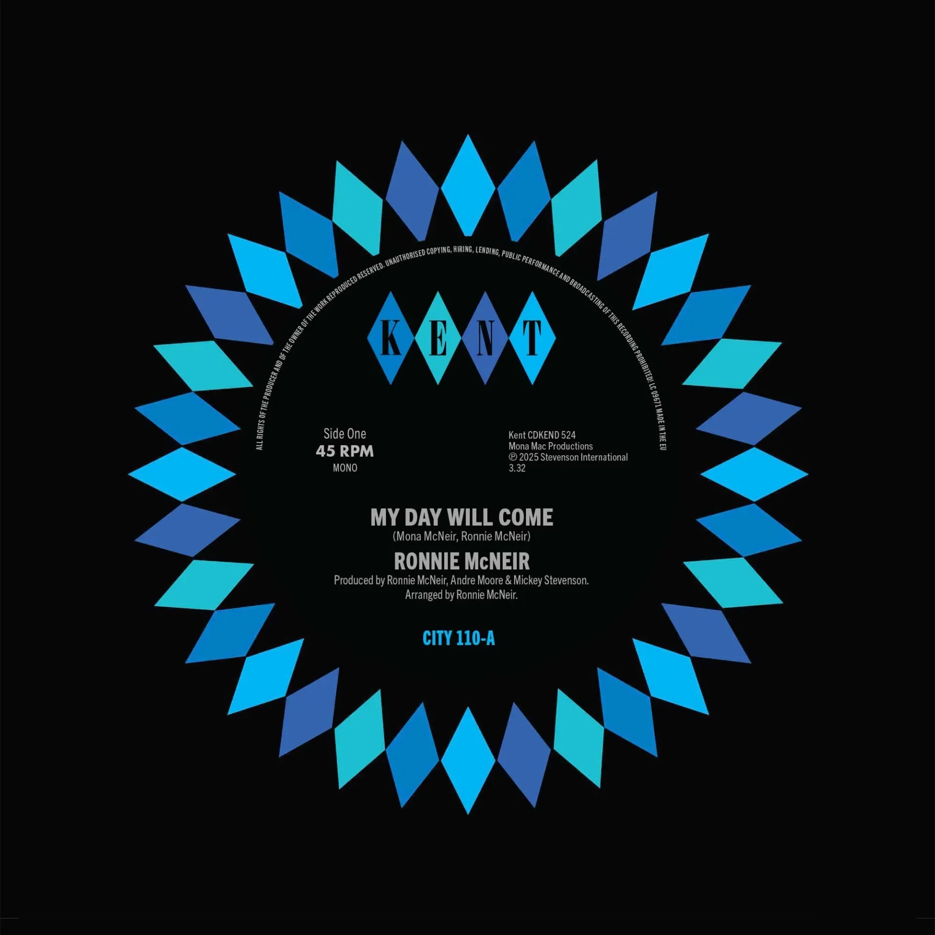 Ronnie McNeir, My Day Will Come / The Girl's Alright With Me