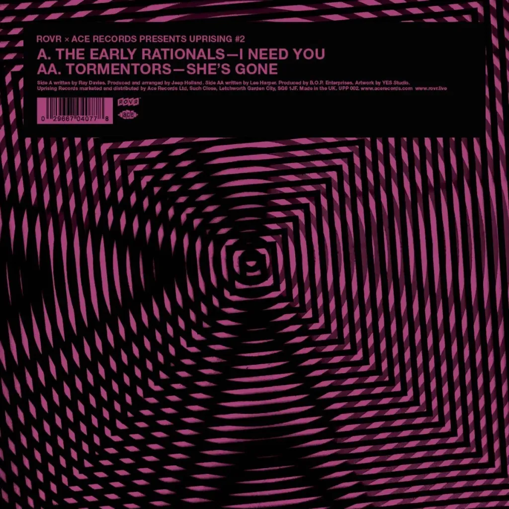 [UPP 002] The Early Rationals, I Need You b/w Tormentors, She's Gone