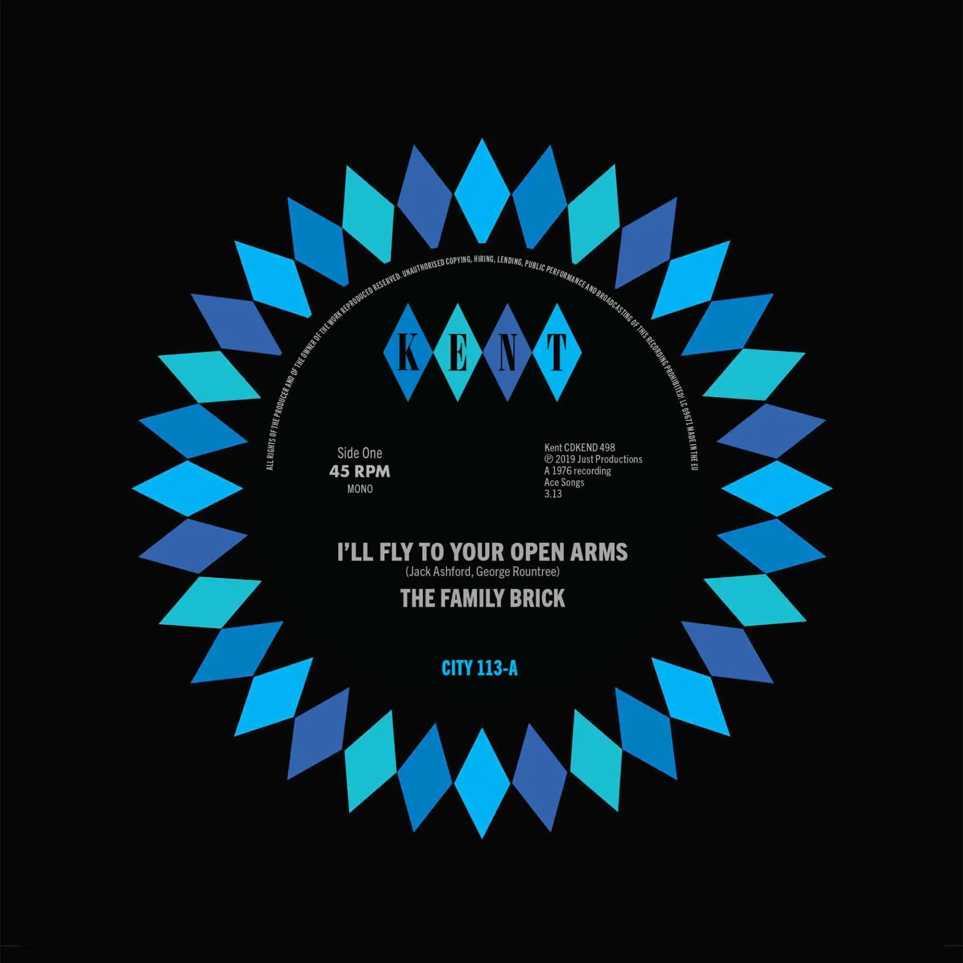 [CITY 113] The Family Brick, I'll Fly To Your Open Arms / Ray Gant & Unknown Female, Did She Do It To You