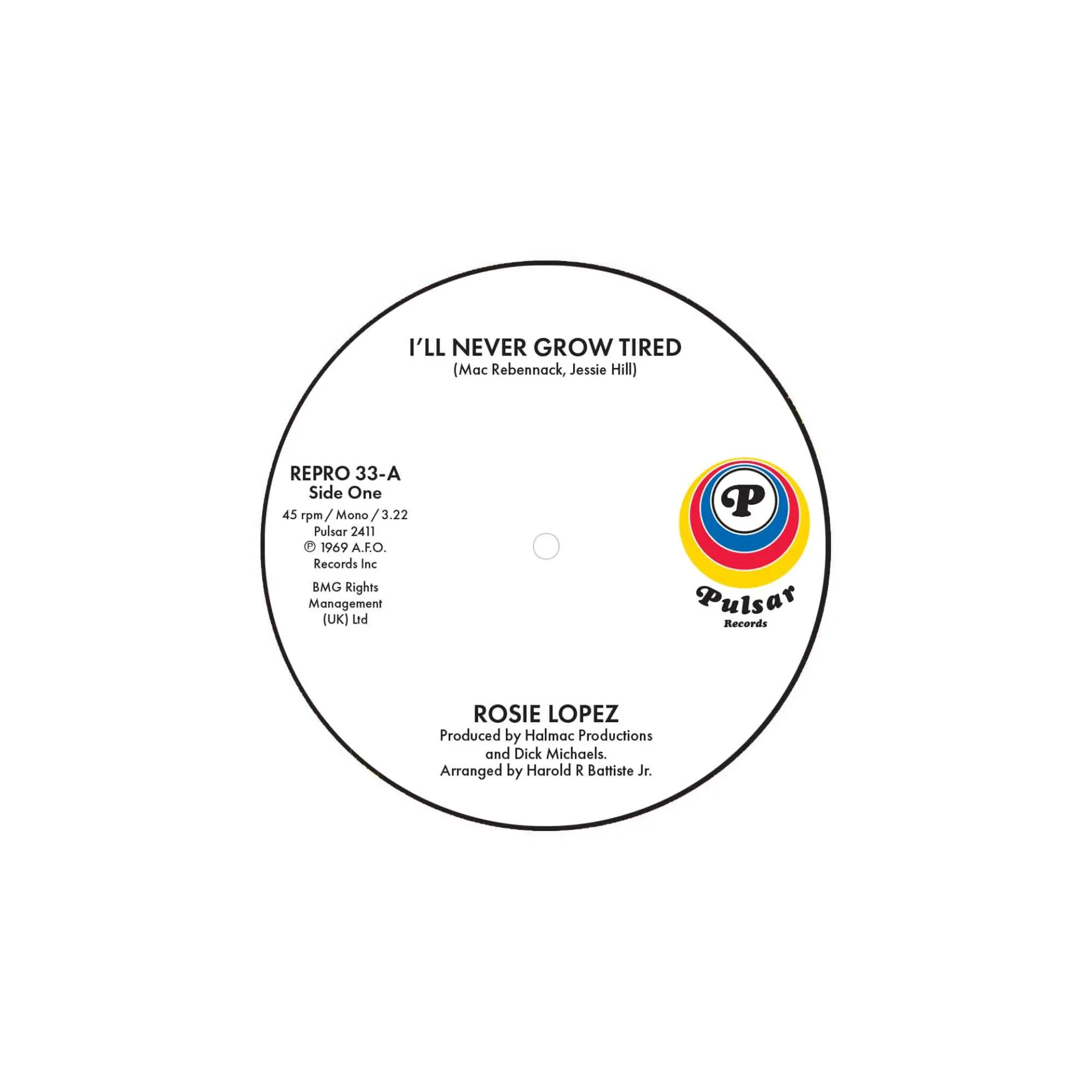 [REPRO 33] Rosie Lopez, I'll Never Grow Tired / Too Hot To Hold