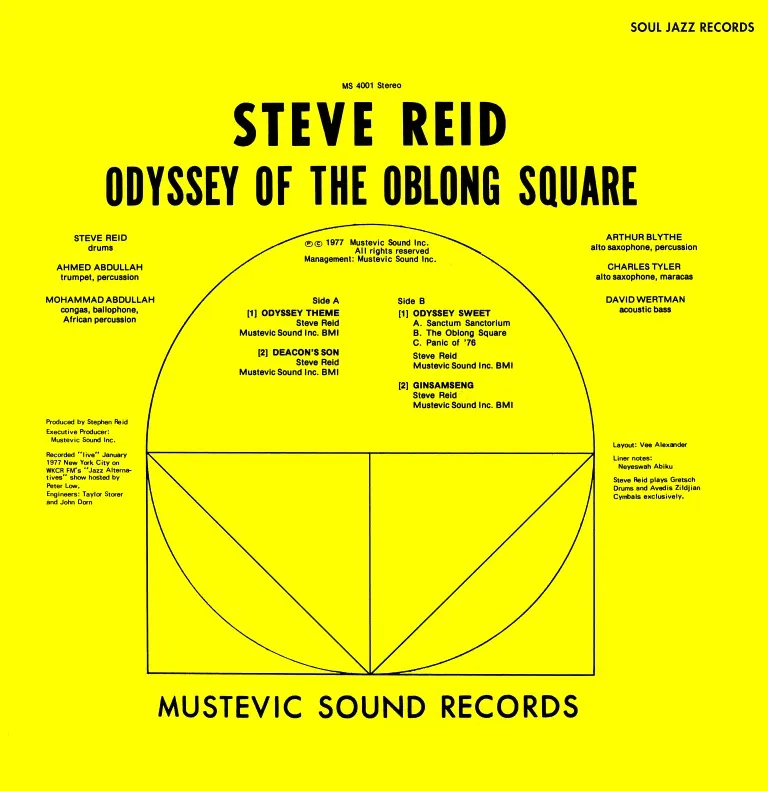 [SJRLP514C] Steve Reid, Odyssey Of The Oblong Square (COLOR)