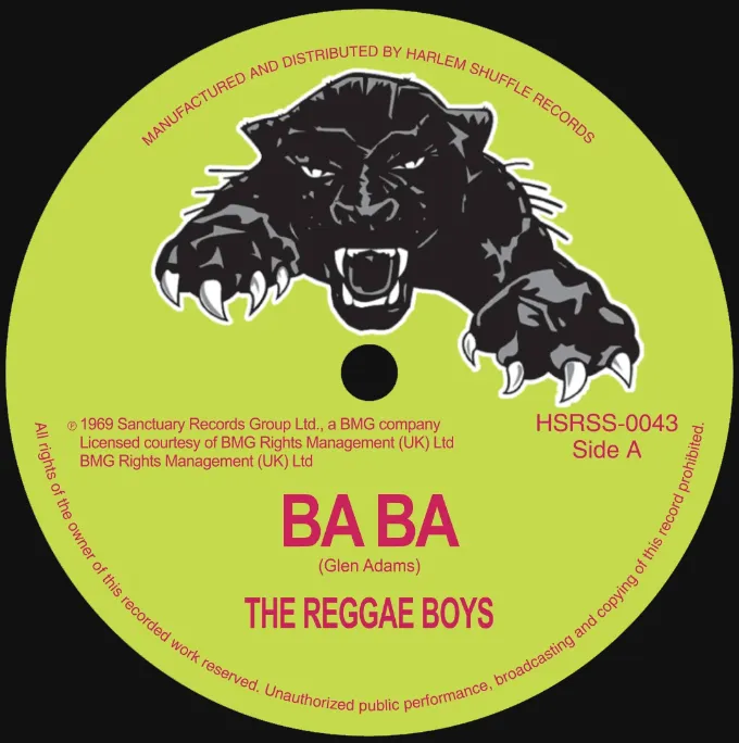 [HSRSS0043-7] Reggae Boys, Ba Ba / Glen Adams, Power Cut
