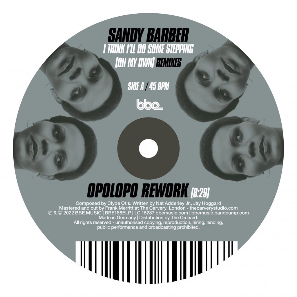 Sandy Barber, I Think I’ll Do Some Stepping (On My Own) Remixes