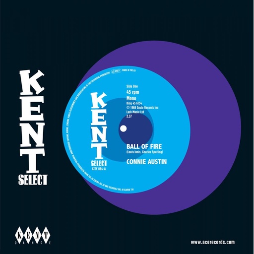 [CITY 084] Connie Austin, Ball Of Fire b/w Charles Spurling, You've Got Love On Top Of Love