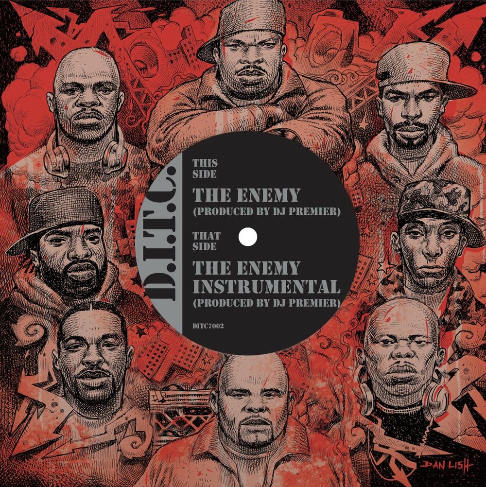 DITC, The Enemy produced by DJ Premier b/w Instrumental