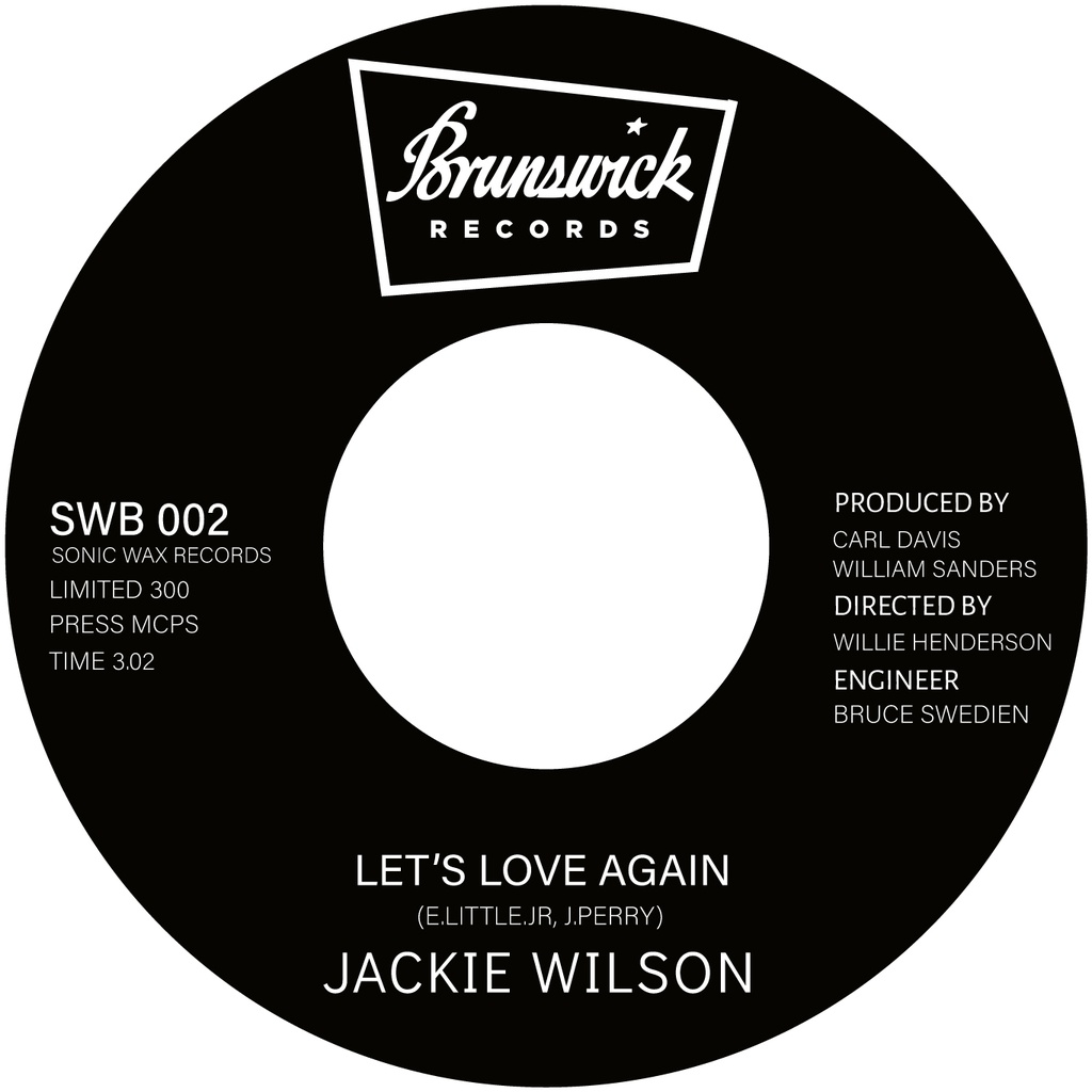 Jackie Wilson, Lets Love Again / Blank (One Sided 7”)