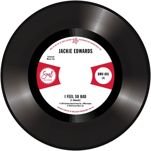 [BMV001] Jackie Edwards, I Feel So Bad / Del Davis, Baby Don’t Wake Me