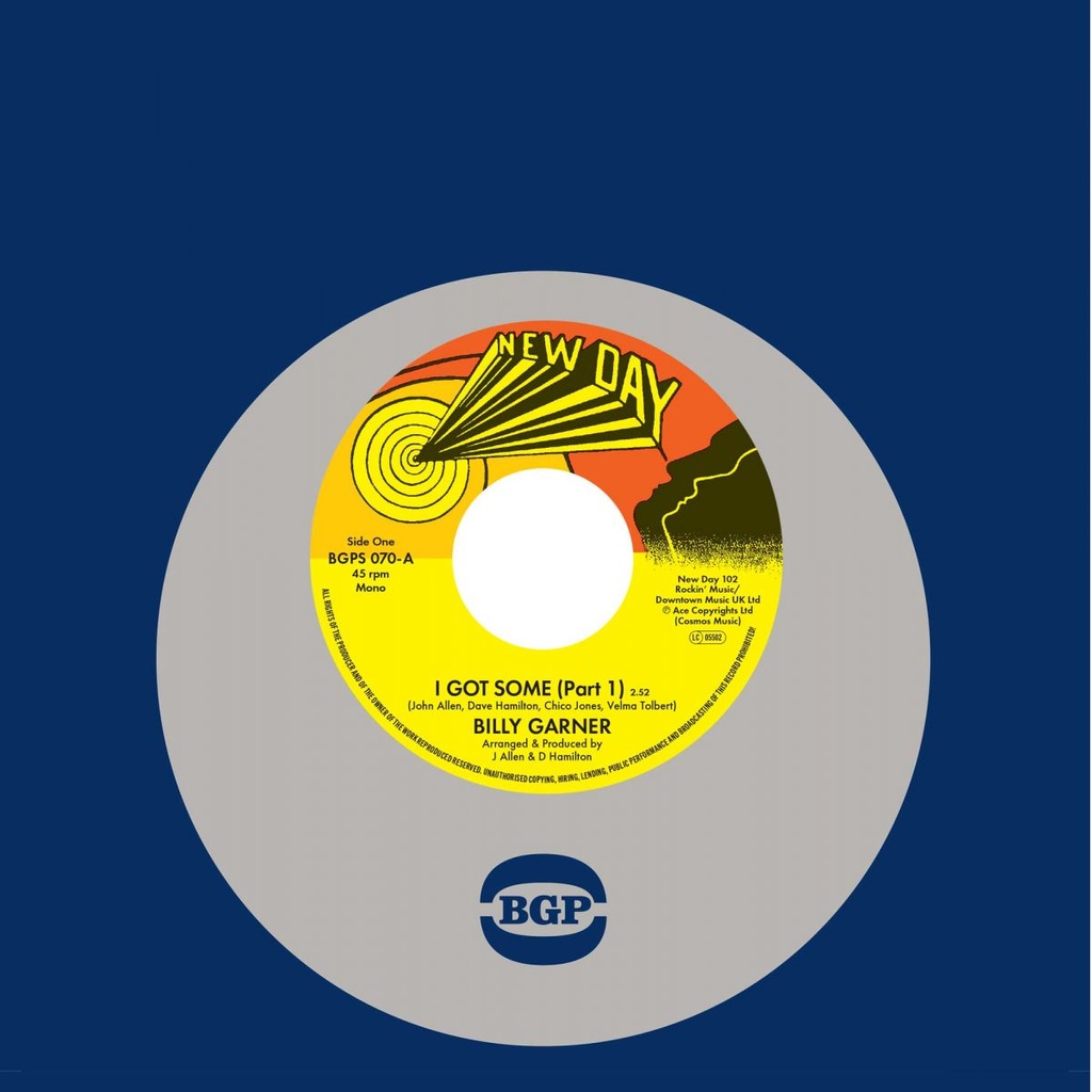 洋楽 I GOT SOME BILLY GARNER NEW DAY Billy Garner, I Got Some (Part 1) / I Got Some (Part 2) | INJERAH