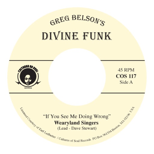 [COS117-7] Wearyland Singers, If You See Me Doing Wrong  / The Chariettes Gospel Singers, Nobody But Jesus