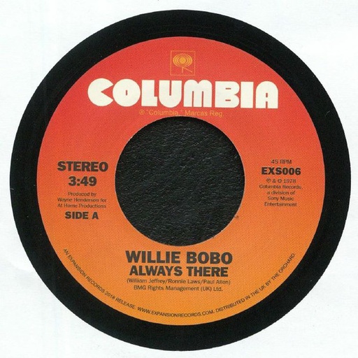 [EXS 006] Willie Bobo, Always There / Comin' Over Me