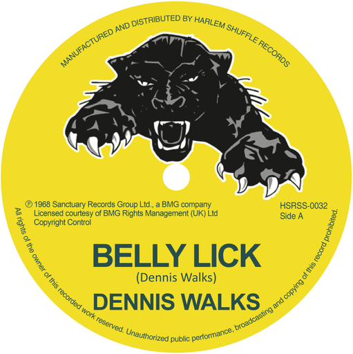 [HSRSS0032-7] Dennis Walks, Belly Lick b/w Drumbago & The Blenders, The Game Song