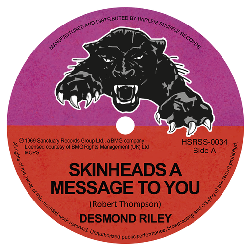 [HSRSS0034-7] Desmond Riley, Skinheads A Message To You / If I Had Wings 
