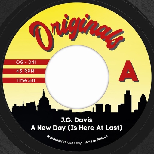 [OG041] J.C. Davis, A New Day b/w Hell Razah, Project Jazz