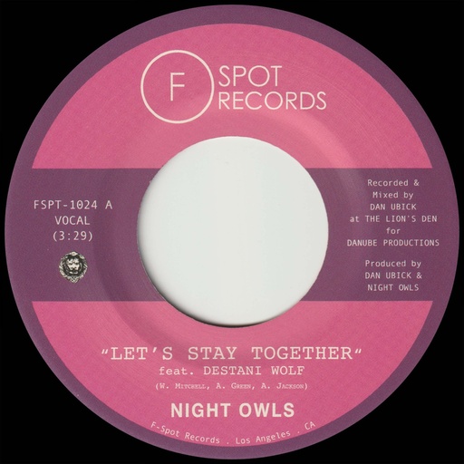 [FSPT1024] Night Owls - Let's Stay Together (feat. Destani Wolf) b/w Let's Stay Together (Version)