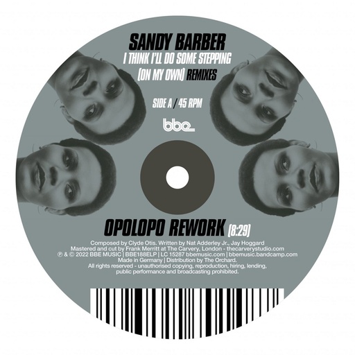 [BBE188ELP] Sandy Barber, I Think I’ll Do Some Stepping (On My Own) Remixes