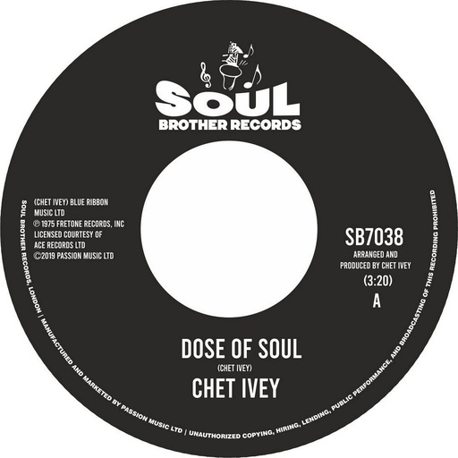 [SB7038] Chet Ivey, Dose Of Soul / Get Down With The Geater-Pt. 1