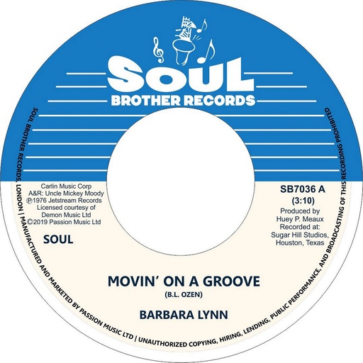 [SB7036] Barbara Lynn, Movin' On A Groove / Disco Music