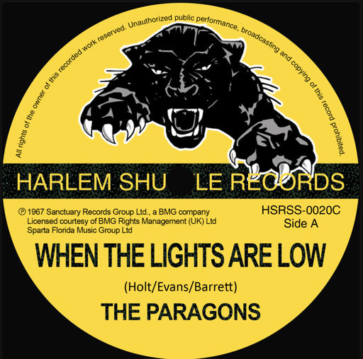 [HSRSS0020-7] Paragons, When The Lights Are Low / I Want To Go Back