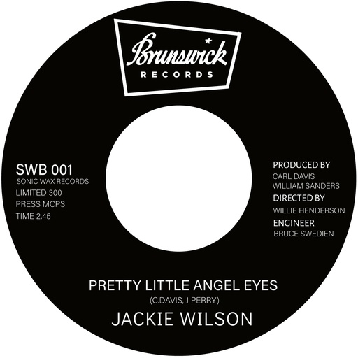 [SWB 001] Jackie Wilson, Pretty Little Angel Eyes / Blank (One Sided 7”)