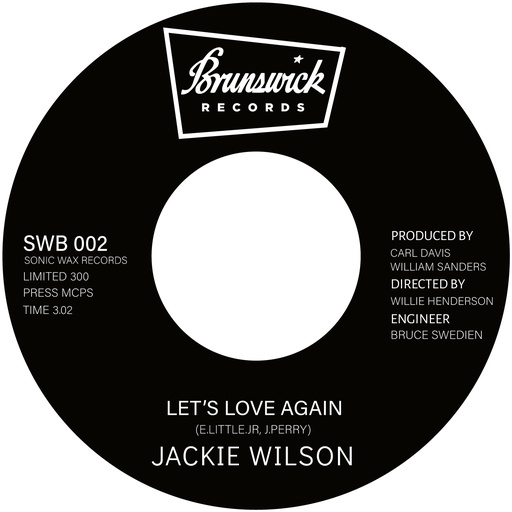 [SWB 002] Jackie Wilson, Lets Love Again / Blank (One Sided 7”)